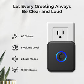 FOVKSUC doorbell melody options with customizable ringtones