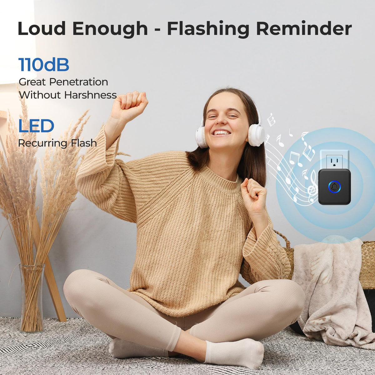 FOVKSUC doorbell volume modes show adjustable sound levels