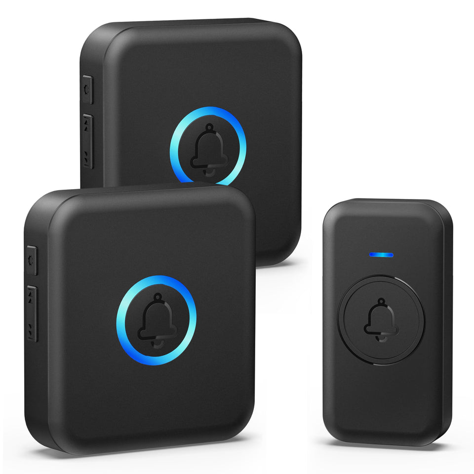 FOVKSUC wireless doorbell front view with 60 chimes for flexible alerts