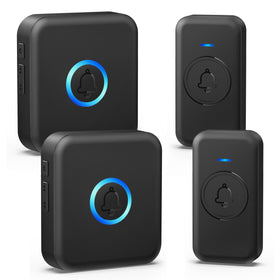 FOVKSUC wireless doorbell package shown for quick setup and multi-room use