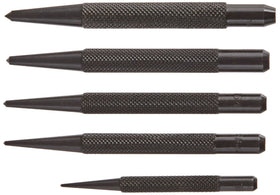 Fowler center punch set with conical tip for precise indentations on metal.