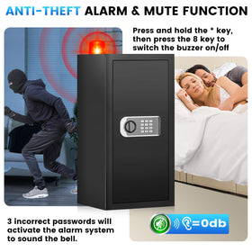 FOWORE alarm feature with silent mode for discreet security