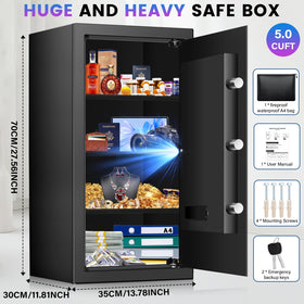 FOWORE heavy duty steel construction emphasizes security and durability
