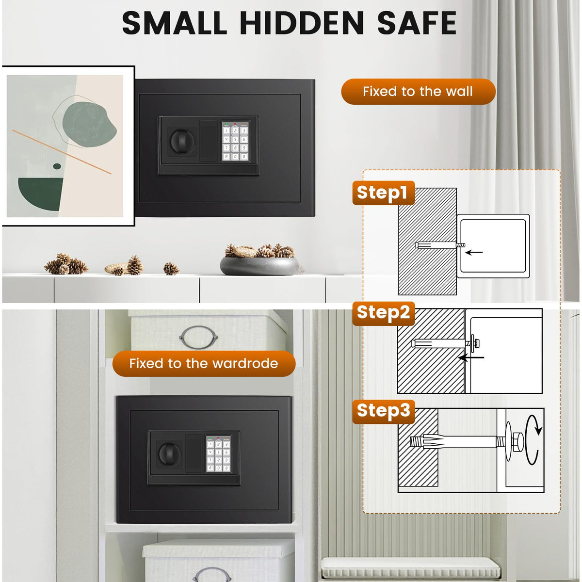 FOWORE Home Safe Box anti-theft alarm provides instant alerts