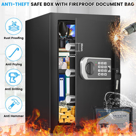 FOWORE Safe Box digital keypad close-up for quick access.