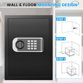 FOWORE Safe Box interior LED light for night access.