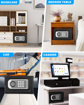 FOWORE small safe alarm status indicator showing protection against wrong attempts