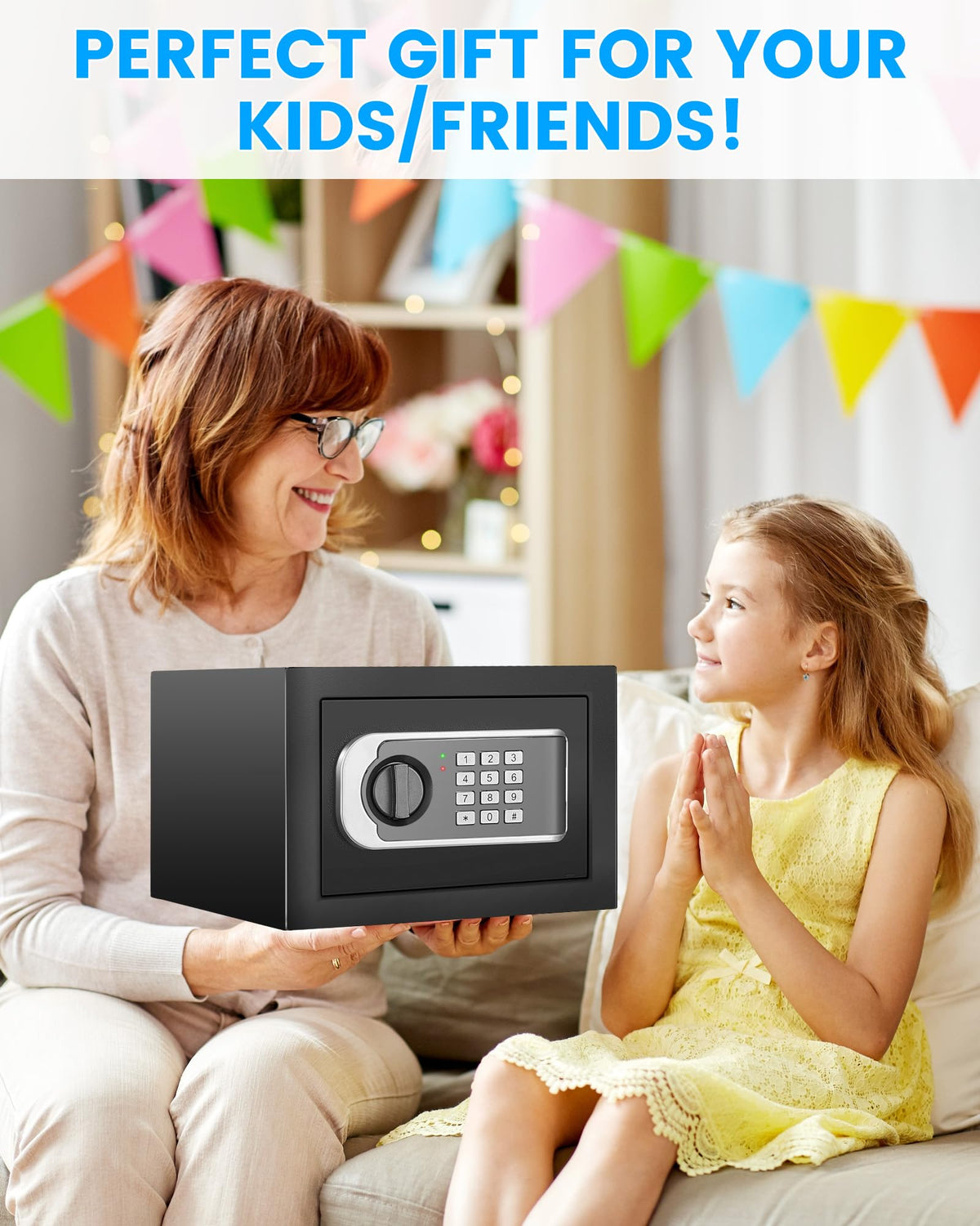 FOWORE small safe with backup key slot and external battery option