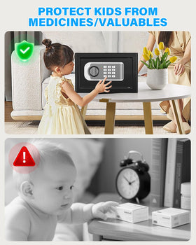 FOWORE small safe keypad access for quick, secure entry