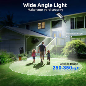 FOWSEEK 4-head flood design street light brightening pathways safely.