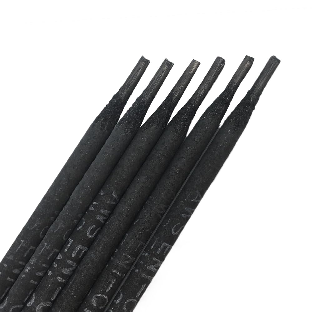 Close-up of ENi-CI nickel weld deposit on cast iron for a soft, machinable finish