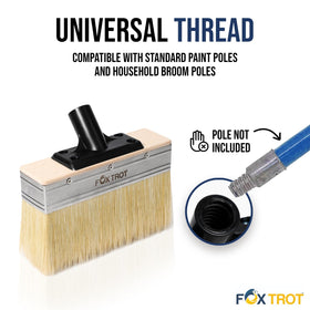 Fox Trot multi-surface brush works with stain or sealer