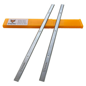 FOXBC 12-1/2-inch planer blades ready for Delta cutter-head alignment and clean cuts