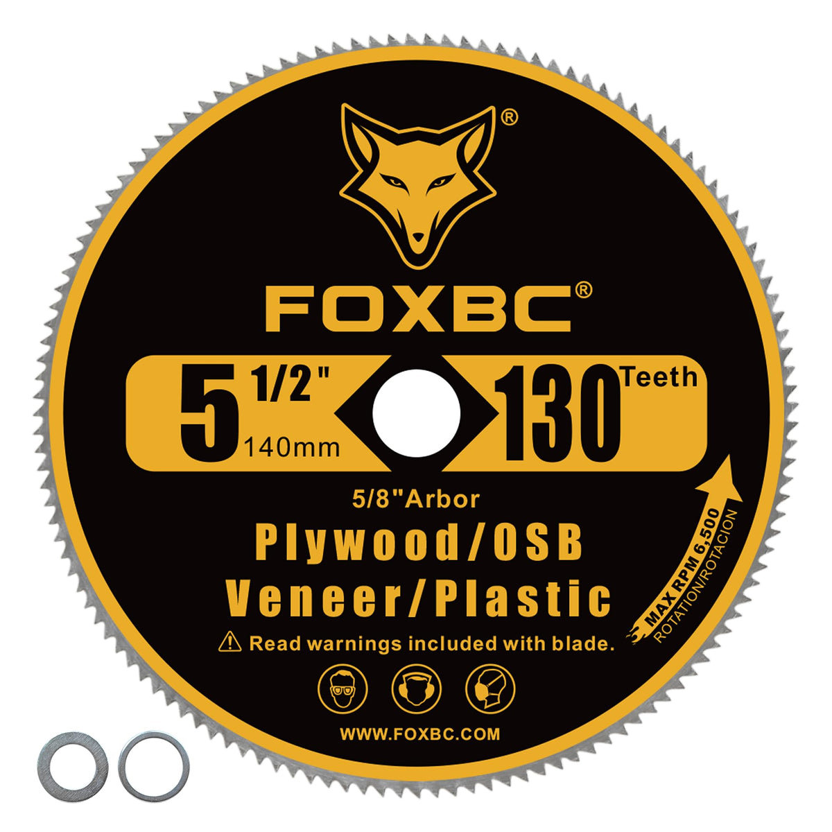 Close up of FOXBC 130T teeth showing sharp precision