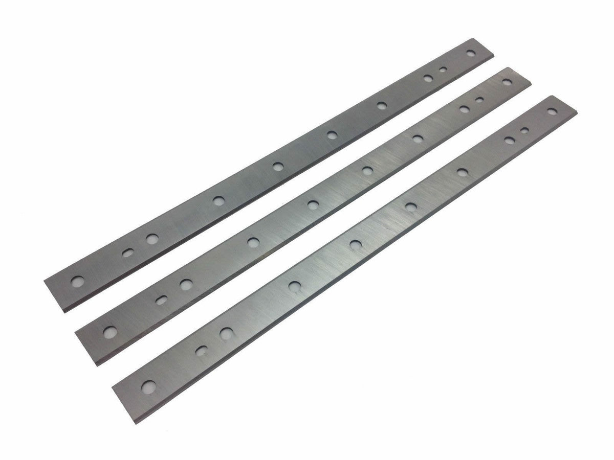 FOXBC 13-inch blades in plastic case, packaging shows three blades for quick swaps