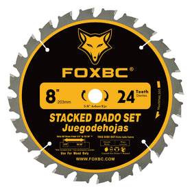 FOXBC 2-wing chipper demonstrates precise width adjustments for dados.