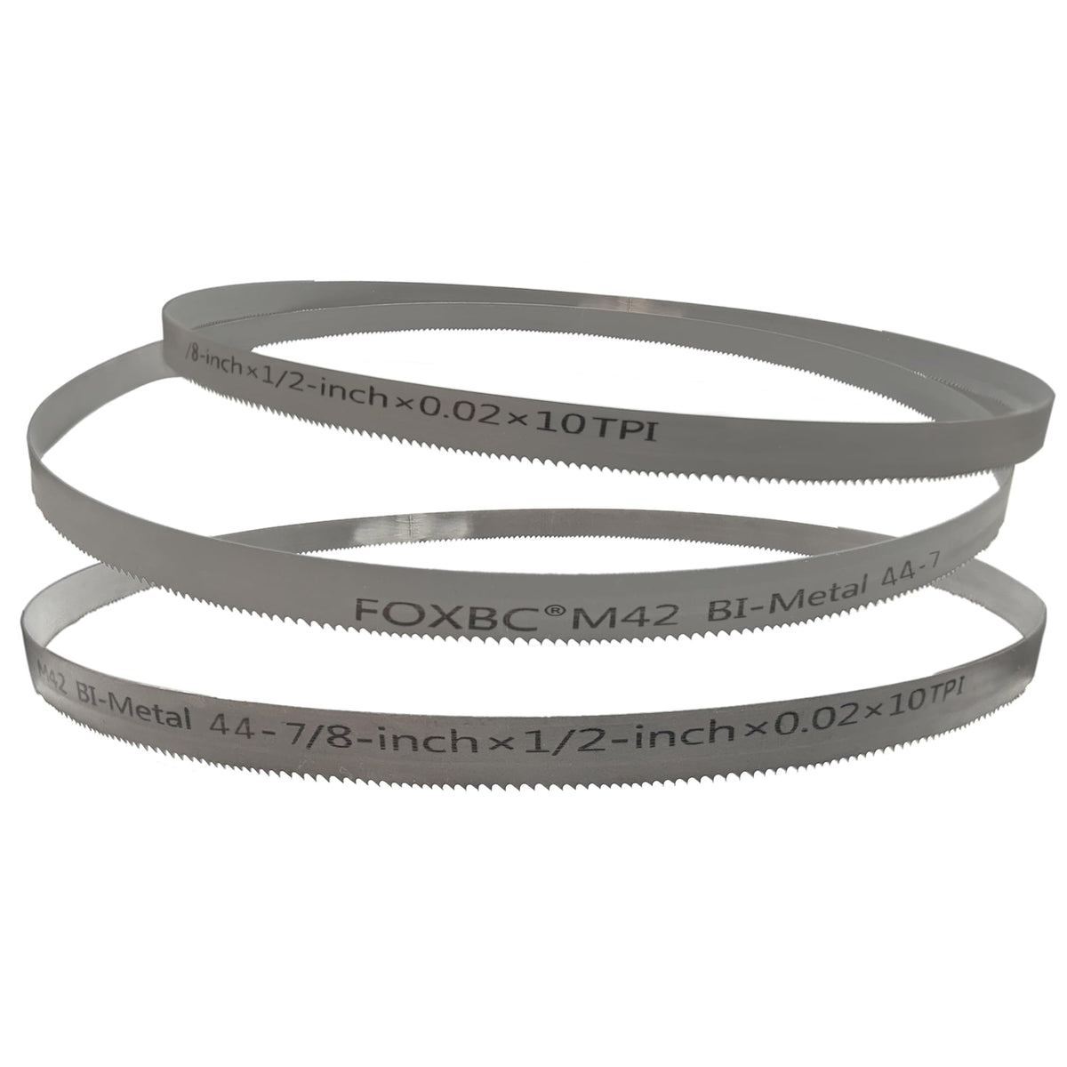 FOXBC 44-7/8 inch blades 3-pack label for quick replacement.