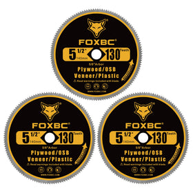 FOXBC 5-1/2 inch 130T blade in packaging for DIY projects