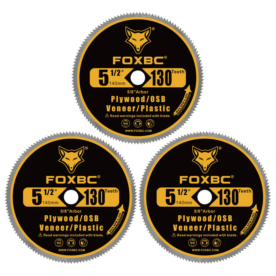 FOXBC 5-1/2 inch 130T blade in packaging for DIY projects