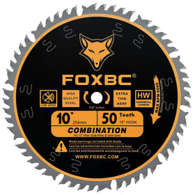 FOXBC 50-Tooth blade teeth close-up highlighting precision for smooth finishes