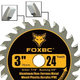 FOXBC 7-16-arbor shows compatibility with popular compact saws
