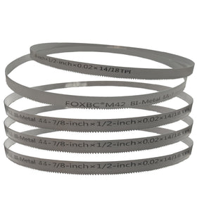 FOXBC Bi-Metal M42 blade offers heat resistance for durable metal cutting.