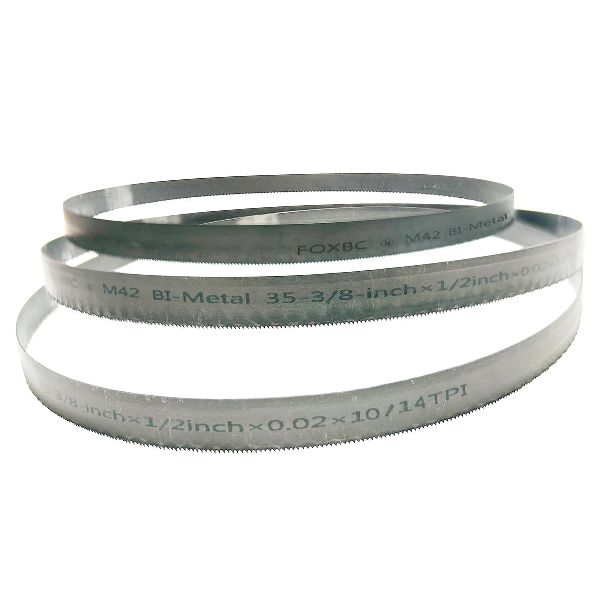 FOXBC Bi-Metal M42 high-speed steel blade highlighting heat resistance