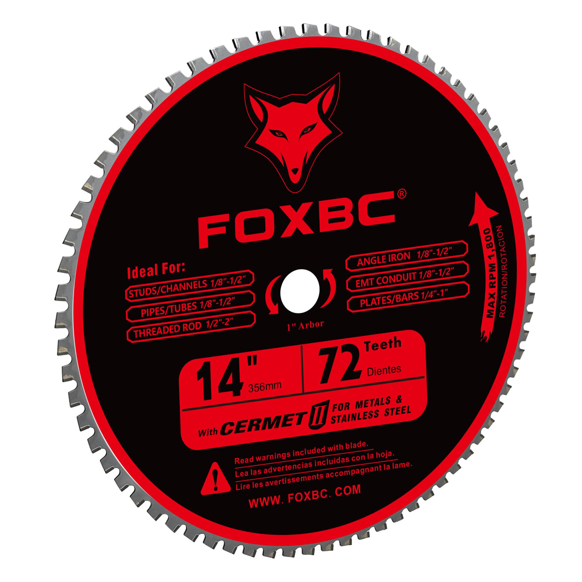 FOXBC cermet carbide teeth extend blade life while cutting steel