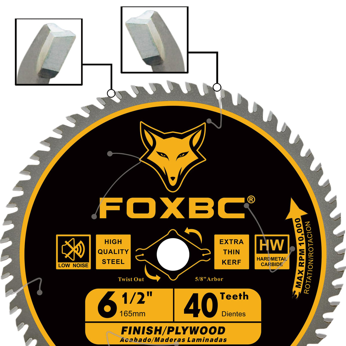 FOXBC compatible with Milwaukee DeWalt Ryobi corded and cordless saws.