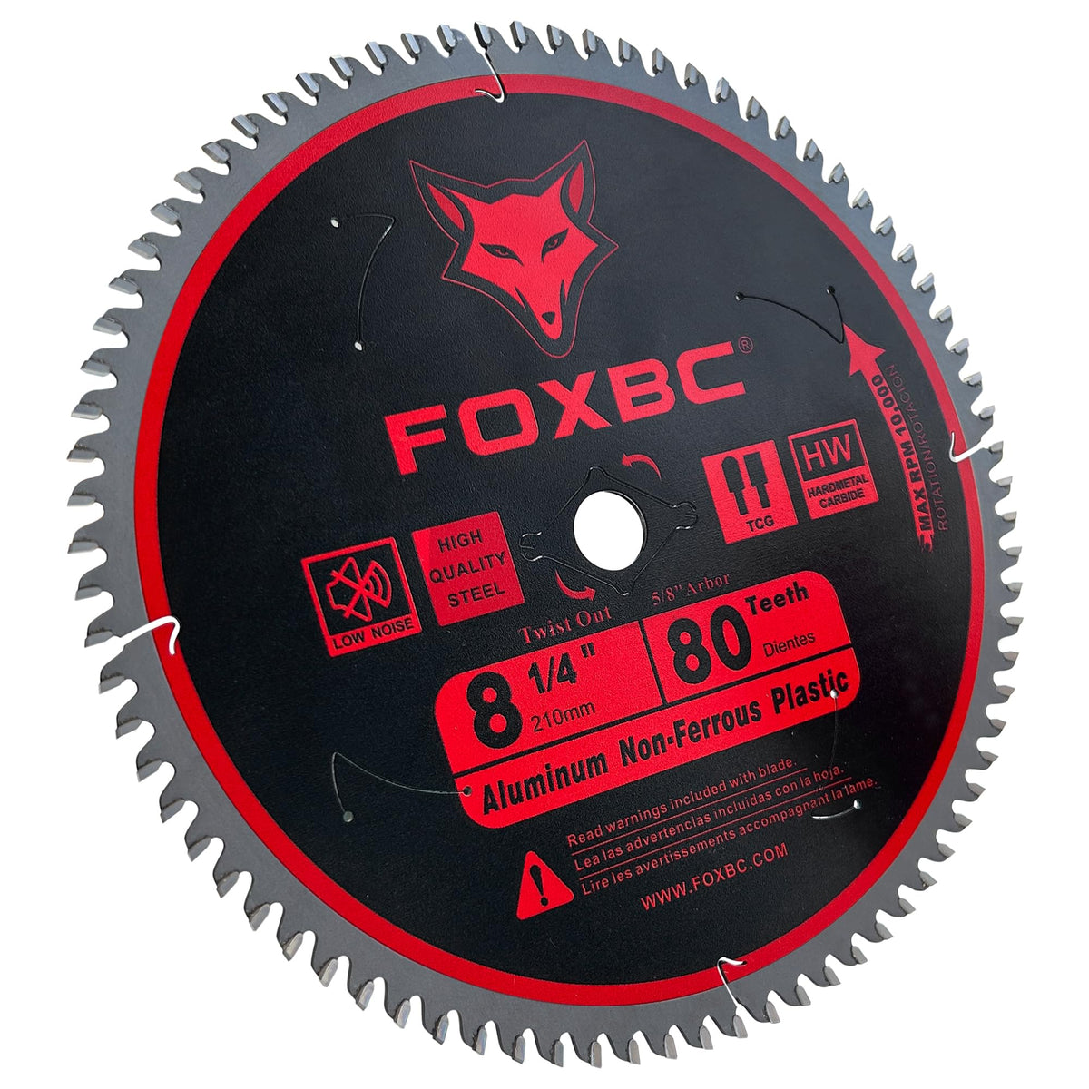 FOXBC cordless and corded saw use with non-ferrous metal cutting is supported