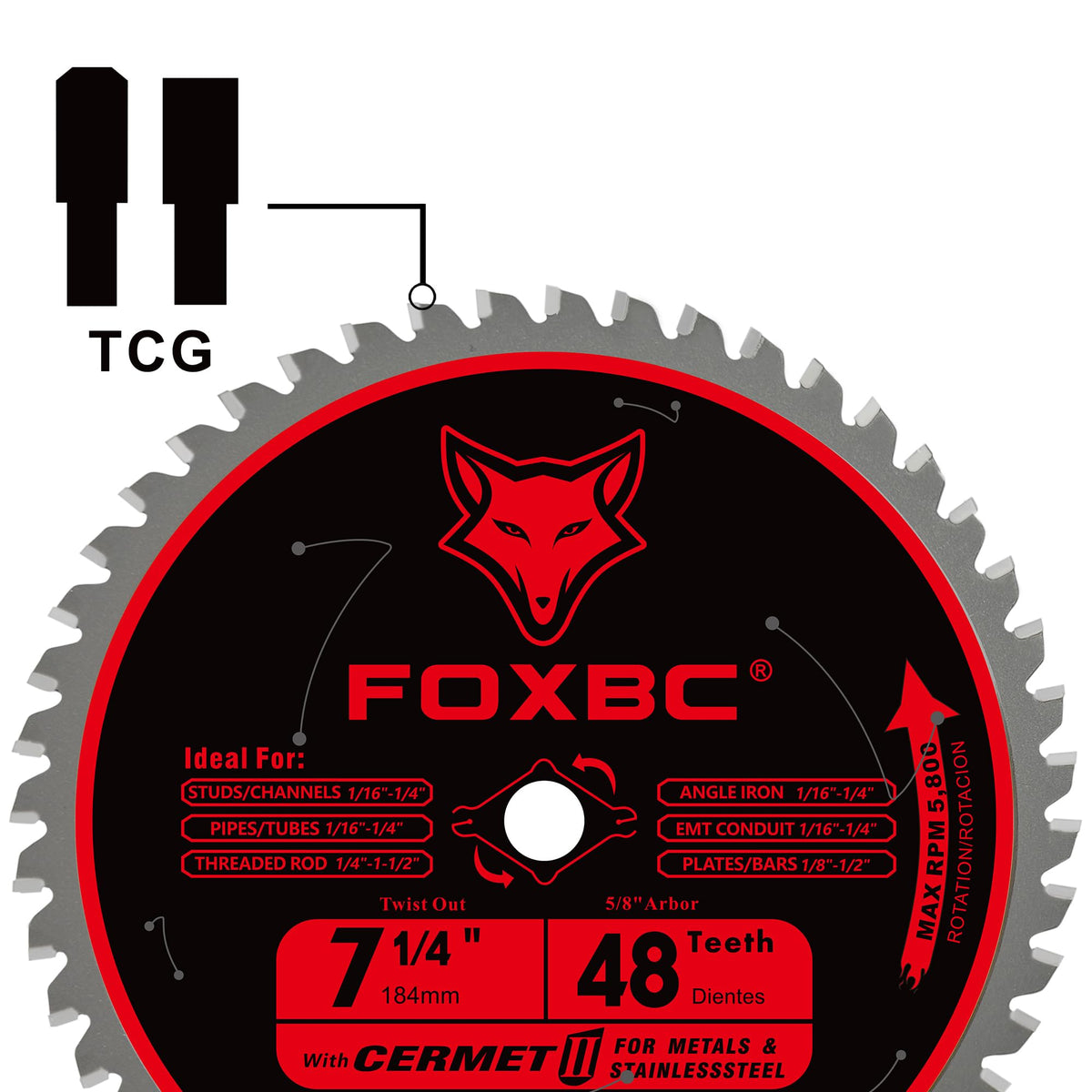 FOXBC blade fits cordless and corded circular saws for flexible use