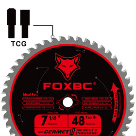 FOXBC blade fits cordless and corded circular saws for flexible use
