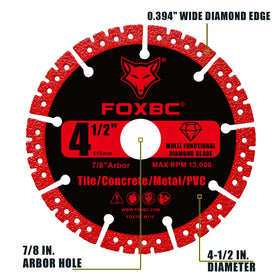 FOXBC diamond cut-off disc for marble cutting creates refined edge finishes.
