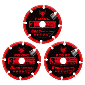 FOXBC diamond cut-off wheel handles cast iron with steady control and long-lasting performance.