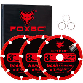 FOXBC diamond cut-off wheel for rebar offers precise dry cutting and extended wheel life.