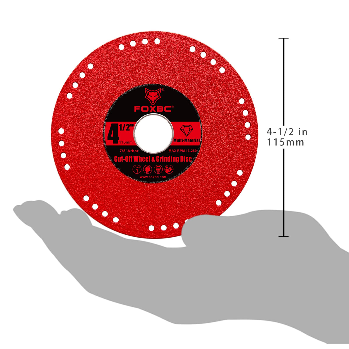 FOXBC Diamond metal cut-off wheel for cast iron with lasting durability