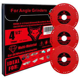 FOXBC Diamond metal cut-off wheel eases rebar work with reduced dust