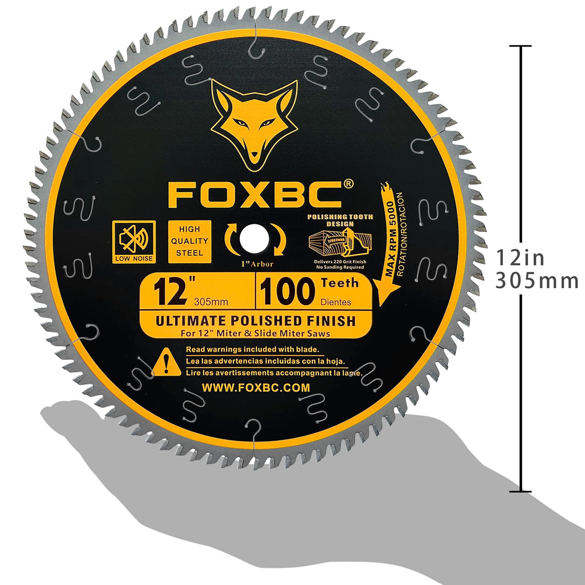 FOXBC double-side grind teeth yield a polished surface.