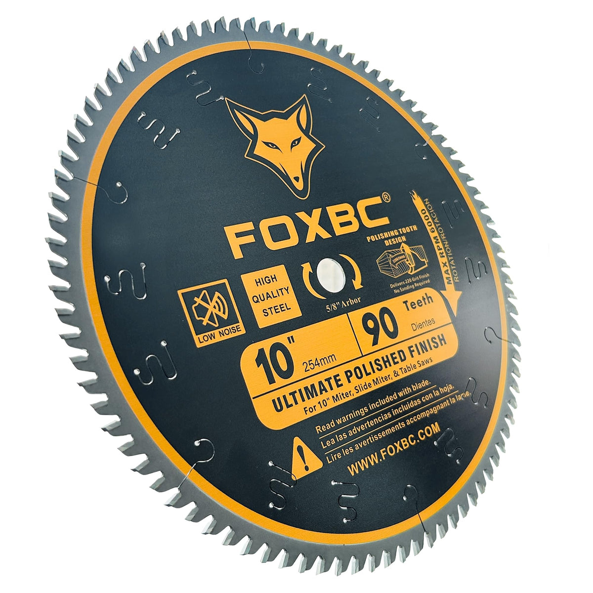 FOXCARBIDE design blade offering durability and long service life in woodworking.