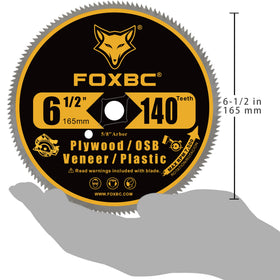 FOXBC high-quality steel blade offers long life for DIY projects.