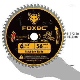 FOXBC blade with laser-cut slots for reduced vibration and cleaner results