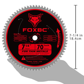 FOXBC metal cutting blade in a versatile setup for cordless and corded saws