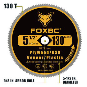 FOXBC blade cutting plywood with smooth edge for clean joints