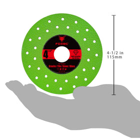 FOXBC diamond discs resist breakage, offering safer, durable on-site use.