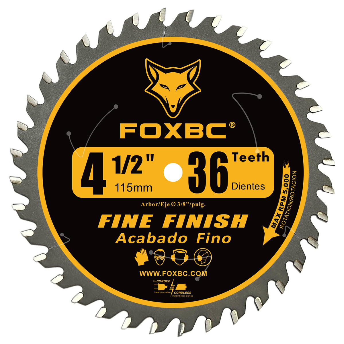 FOXBC laser-stabilizer vents reduce vibration for steadier cutting.