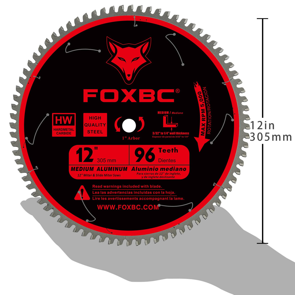 FOXBC Triple Chip Grind teeth for durable, clean cuts.