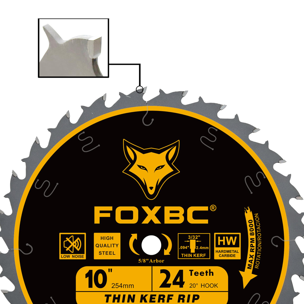 FOXBC tungsten carbide blade durability for long life in wood cutting