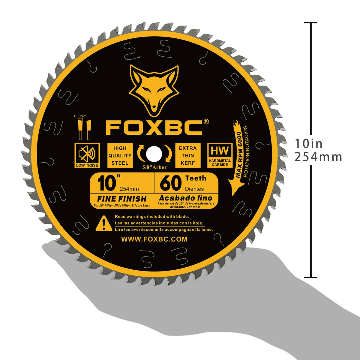 FOXBC tungsten carbide teeth close-up showing durability and edge retention