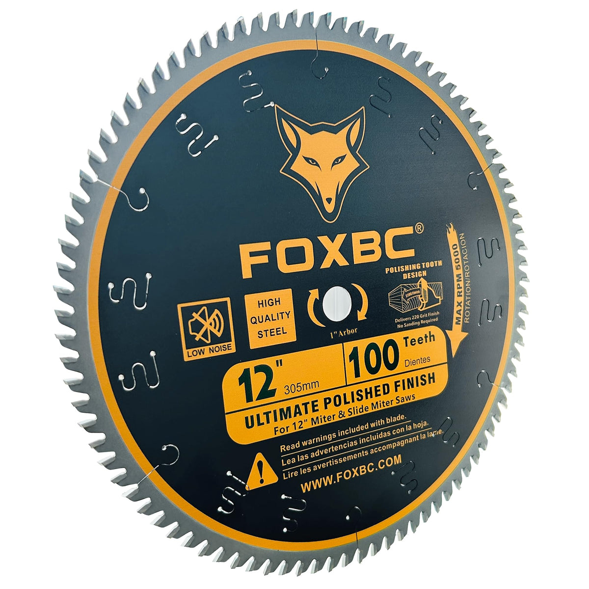 FOXBC ultra-thin kerf speeds cuts with less waste.