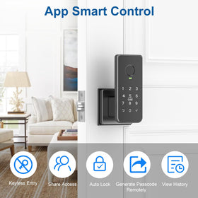 Foxgard app control screen illustrates remote management and guest access features.